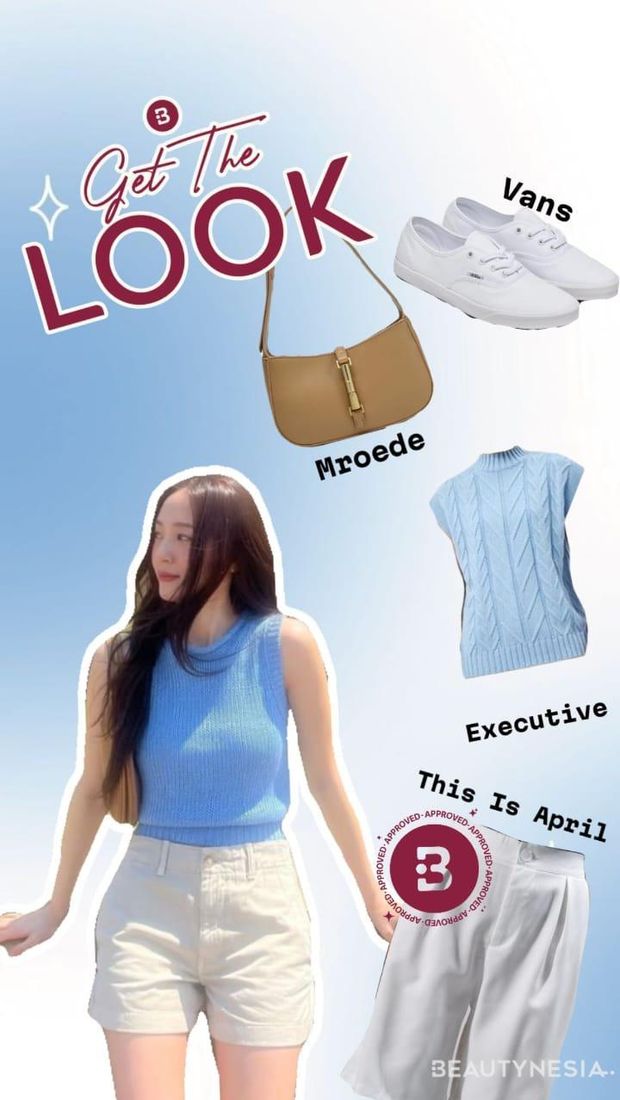 Get The Look: Tampil Casual dengan Short Pants ala Krystal Jung