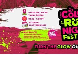 Jakarta Color Run Night 2025 Tawarkan Pengalaman Lari Malam Lebih Seru!