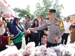 Bantu Masyarakat, Polda Babel Gelar Pasar Murah Jelang Ramadan