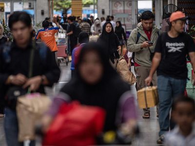 Suasana Arus Mudik di Stasiun Kertapati Palembang