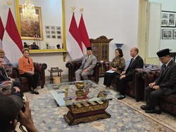 Didampingi Sri Mulyani-Rosan, Prabowo Terima Kunjungan Presiden NDB