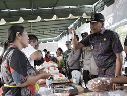 Warga Gianyar dan Karangasem Antusias Datangi Pasar Murah Jelang Nyepi-Lebaran