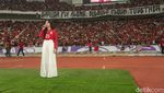 Isyana Sukses Panaskan GBK Sebelum Kick Off Indonesia Vs Bahrain