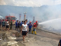 Kebakaran Hebat di Taput, 28 Rumah Terbakar