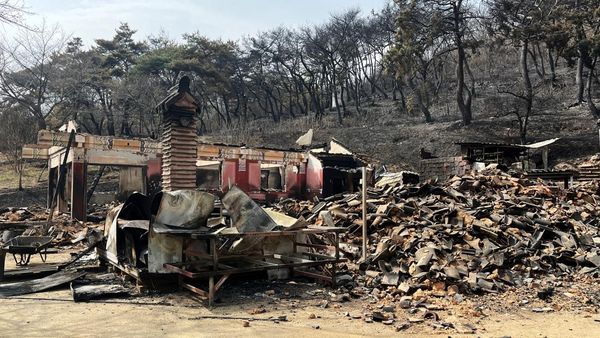 Kuil Berusia 1.000 Tahun di Korsel Hancur Terdampak Kebakaran Hutan