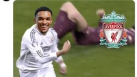 Di saat TAA bahagia bersama Real Madrid, ada fans Liverpool yang kecewa ditinggalkan. Nyesek gak, tuh! (Foto: Twitter)