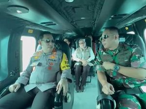 Menko PMK, Kapolri-Panglima TNI Naik Heli Pantau Arus Mudik di Pelabuhan Merak