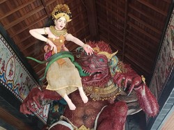 Unik, Ogoh-Ogoh di Gianyar Pakai Bahan Organik 60 Kg Kulit Bawang Bombai