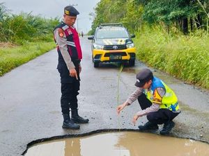Waspada! Ada 21 Lubang di Jalinsum PALI-Musi Rawas, Pemudik Diminta Hati-hati