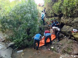 Pria Pasuruan Tewas Jatuh ke Sungai 9 Meter Usai Cekcok dengan Istri