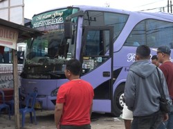 Harga Tiket Naik Tak Pengaruhi Antusias Pemudik Naik Bus di Palembang