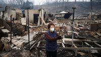 Pemukiman Warga di Korsel Hancur Terdampak Kebakaran Hutan
