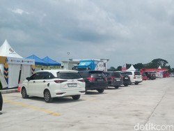 Rest Area Tol Jogja-Solo di Manjungan Klaten Mulai Ramai Pemudik