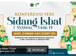 Pengumuman Hasil Sidang Isbat Lebaran Idul Fitri 2025 Jam Berapa? Cek di Sini!