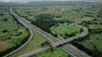 Foto Udara One Way Nasional di Tol Trans Jawa