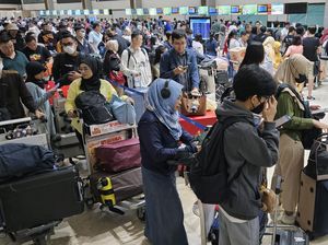 Bandara Soetta Dipadati Pemudik, Begini Potretnya