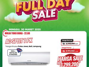 AC Split 1 PK Diskon Rp 1,2 Juta di Transmart Full Day Sale