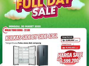 Beli Kulkas Jumbo di Transmart Full Day Sale Diskon Rp 2 Jutaan
