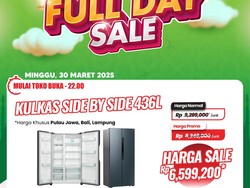 Beli Kulkas Jumbo di Transmart Full Day Sale Diskon Rp 2 Jutaan