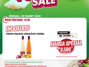 Aneka Sirop di Bawah Rp 10.000 Cuma di Transmart Full Day Sale
