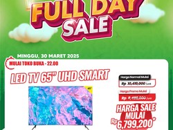 LED TV 65 Inch UHD Smart Rp 6 Jutaan Cuma di Transmart Full Day Sale