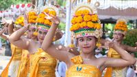 Ribuan Umat Hindu Ikuti Upacara Tawur Agung Kesanga di Candi Prambanan