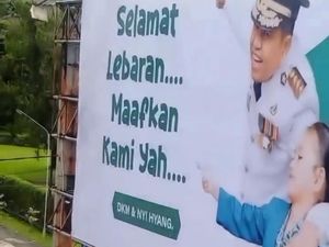 Baliho Ucapan Dedi Mulyadi di Puncak Cianjur Malah Tertulis DKM Bukan KDM Baliho Ucapan Dedi Mulyadi di Puncak Cianjur Malah Tertulis DKM Bukan KDM
