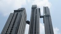 Jembatan Penghubung di Apartemen Bangkok Putus Akibat Gempa