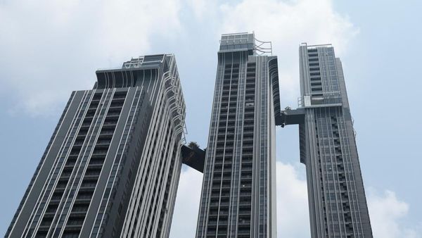 Jembatan Penghubung di Apartemen Bangkok Putus Akibat Gempa