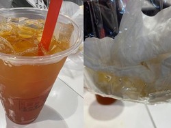 Kecewa! Pembeli Ini Beli Es Teh Lemon Rp 54.000 tapi Isinya Banyak Es Batu