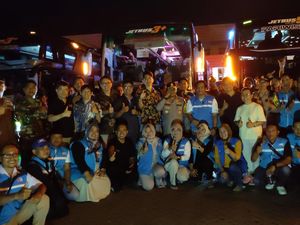 Polres Serang Lepas 120 Bus Mudik Gratis Karyawan Pabrik ke Jateng-Jatim