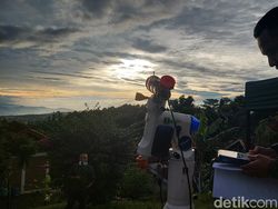 Cuaca Lembang Cerah Berawan, Tapi Hilal 1 Syawal Tetap Sulit Teramati