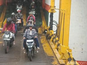 Puncak Arus Mudik di Pelabuhan Bakauheni Landai