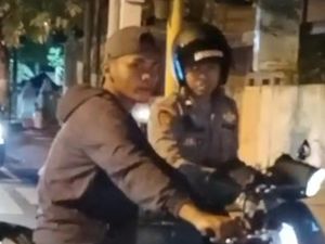 Viral Preman Mengendarai Motor Knalpot Brong Cegat Polisi di Pamekasan