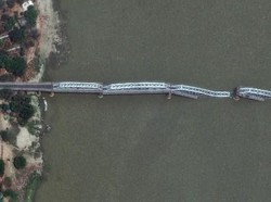 Jembatan Era Kolonial di Myanmar Ambruk Akibat Gempa M 7,7