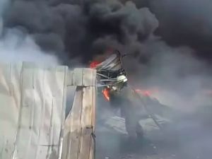 Video Lapak Limbah Plastik Dekat Bandara Soetta Terbakar, Ini Kondisi Terkini