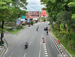 Jalanan Surabaya Hari Ketiga Lebaran Masih Terpantau Lengang