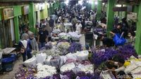 Jelang Lebaran, Pasar Bunga Rawa Belong Diserbu Warga