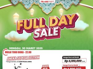 Sepeda Listrik Diskon Tembus 50% di Transmart Full Day Sale Cocok Buat Lebaran