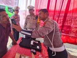 Sopir Bus Rute Riau-Sumut Dicek Alkohol-Urine Demi Keselamatan Pemudik