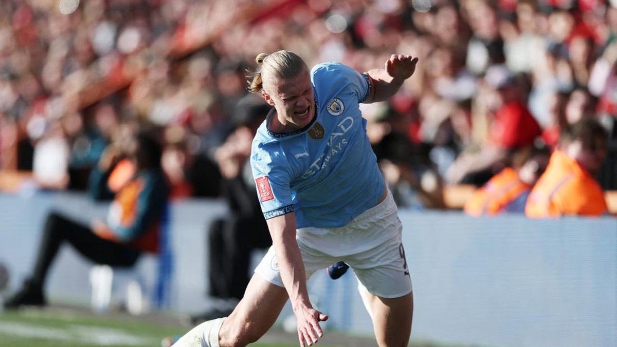 Erling Haaland cedera. (Foto: Action Images via Reuters/Hannah McKay)