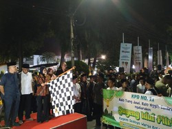 Festival Musik Patrol Meriahkan Malam Takbiran Lebaran di Kota Kediri