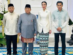 Gaya Menteri Pariwisata Lebaran di Istana, Pancarkan Aura Old Money