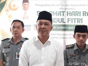 Dapat Remisi Lebaran, 18 Warga Binaan Rutan Kelas 1 Palembang Bebas