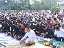 Wakapolda Metro Beri Pesan soal Persaudaraan Saat Salat Id Bersama Jajaran