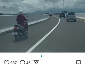Viral Emak-emak Bermotor Nyelonong Masuk Tol Prambanan Klaten Viral Emak-emak Bermotor Nyelonong Masuk Tol Prambanan Klaten