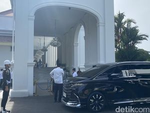 JK Hadiri Open House Prabowo di Istana Merdeka JK Hadiri Open House Prabowo di Istana Merdeka
