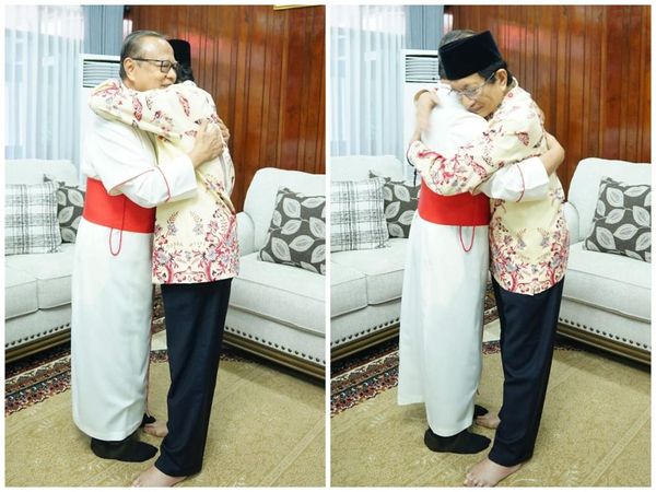Potret Pelukan Sahabat Kardinal Suharyo dan Menag Nasaruddin Saat Lebaran