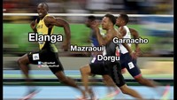 Kayak begini nih aksi Elanga saat bikin para pemain MU kewalahan. Foto: dok. Internet/X (Twitter)