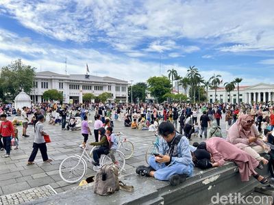 Ramainya Kota Tua Jakarta Saat Libur Idul Fitri